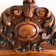 Old wooden bed nineteenth century rocaille style sign camus clermont ferrand