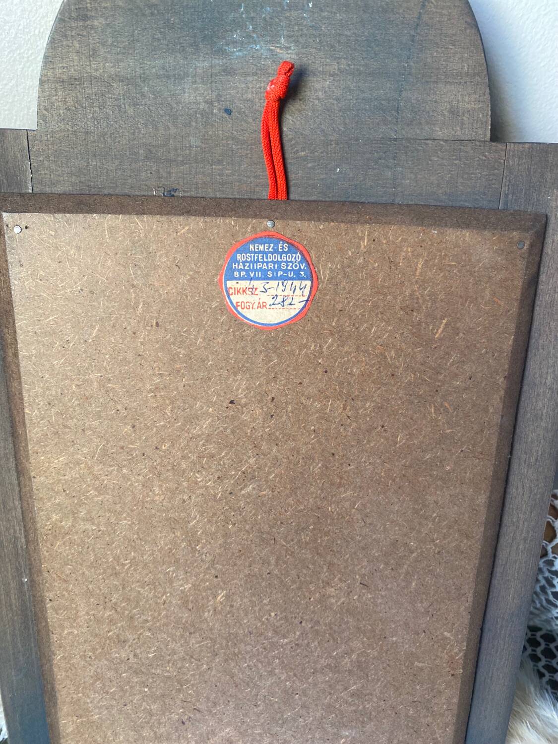 Vintage floral mirror