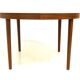 Scandinavian walnut dining table, Sweden, 1960