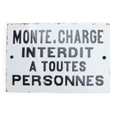 Plaque émaillée ancienne