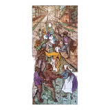 Decorative panel by Claude Vayssier ceramist in Vallauris