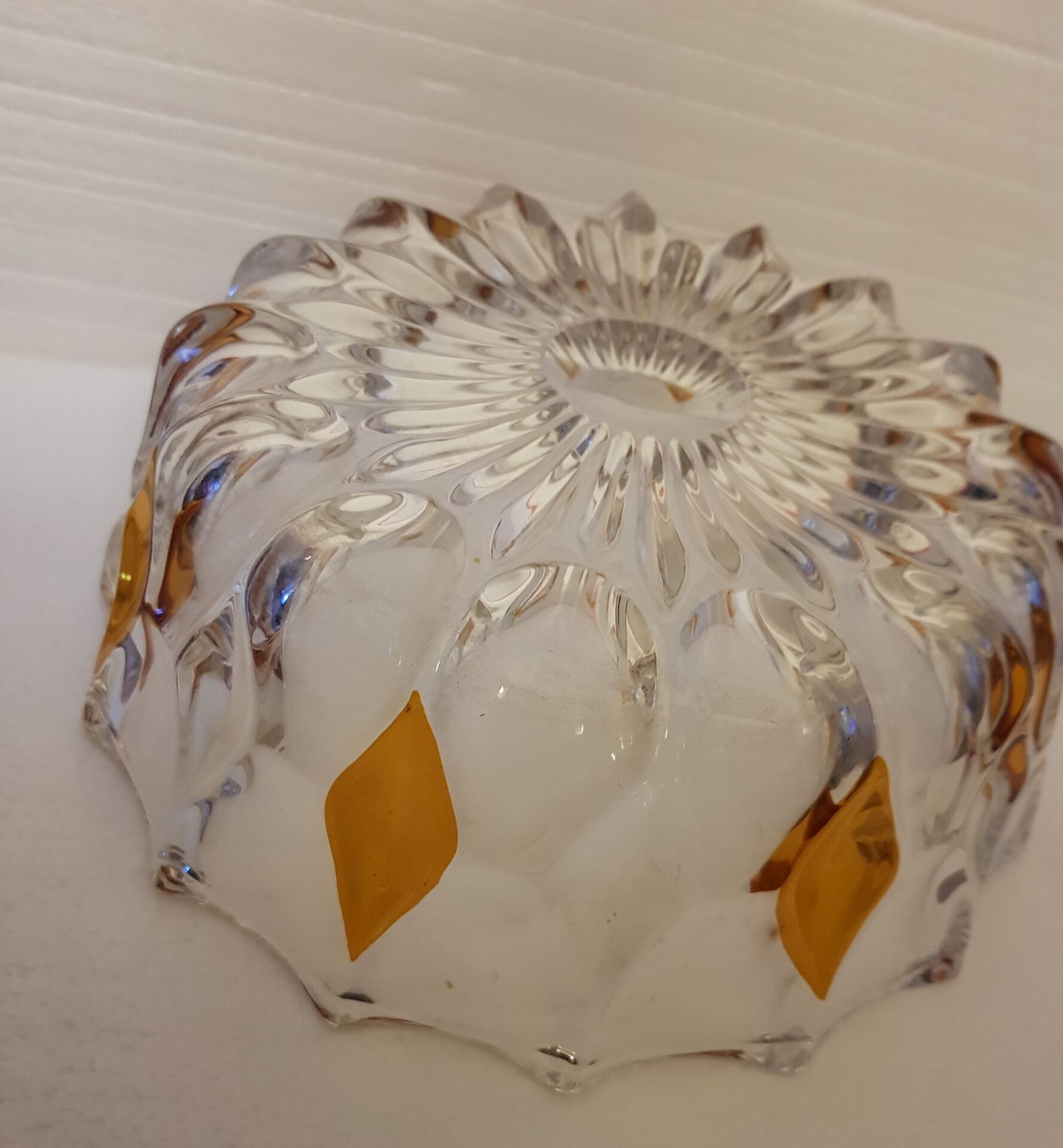 Lot  de 2 saladiers en cristal