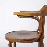 Coffee vintage armchair made of bentwood ca. 1950
