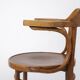Coffee vintage armchair made of bentwood ca. 1950