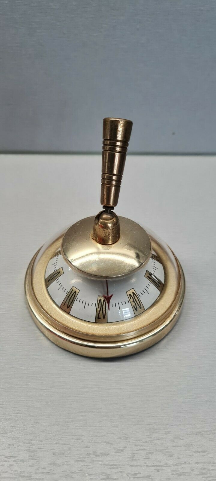 Brass pen holder thermometer