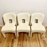 Set of 3 Chairs by Joe Colombo for Kartell, 1970