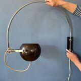 Wall lamp arc lamp Herda eyeball chrome space age