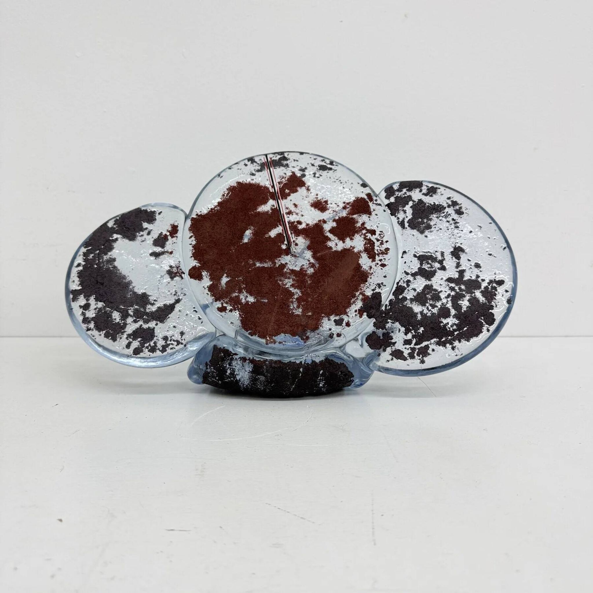 Mid-century abstract glass sculpture, 1970s