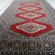 Vintage German geometric rug 72cm x 142cm 1970s - 1С1162