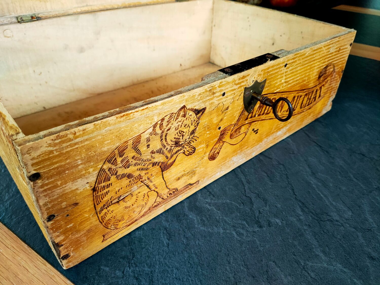 Wooden box Amidon au chat Hoffmann