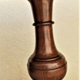 Pedestal table nineteenth century rectangular to central, marquetry tray with geometric decoration