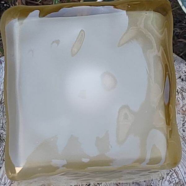 Lampe glaçon verre années 80