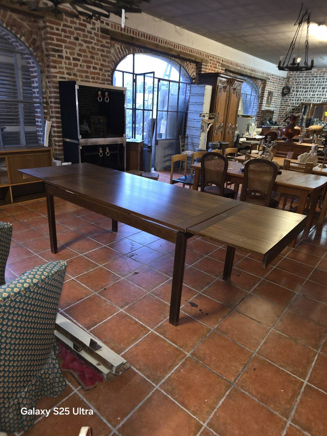 Scandinavian extendable oak table from the 1960s.