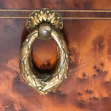 Elm burl and bronze desk