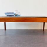 Vintage coffee table with stone tray