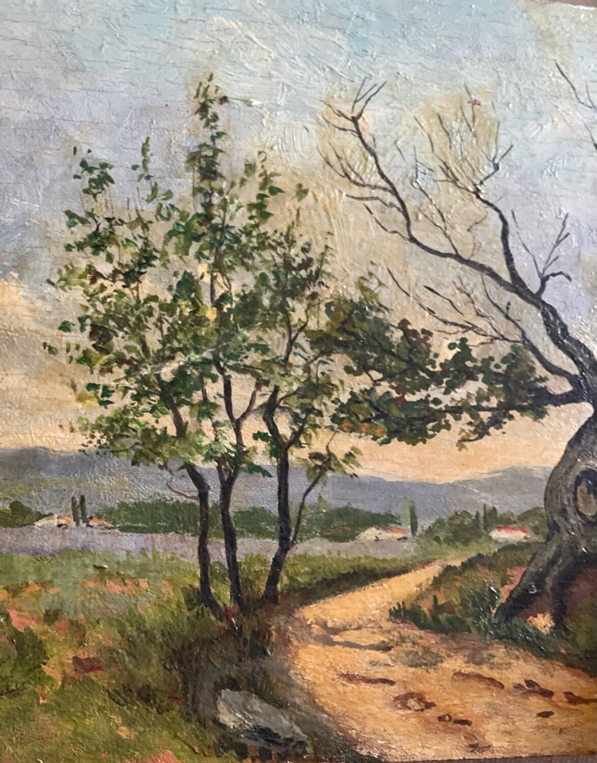 Small painting on wood.