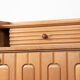 Large sideboard in Oak and Danikowski ceramics, Guillerme and Chambron.