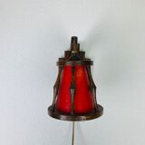 Wall lamp lantern art deco wood