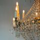 Crystal beaded chandelier, circa 1800