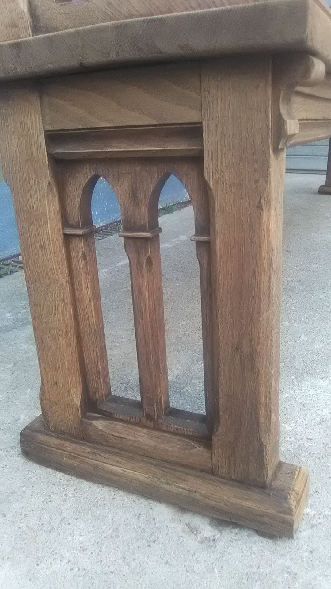 Oak church bench 2m45
