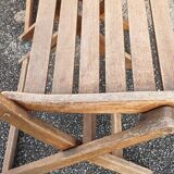 4 teak garden chairs