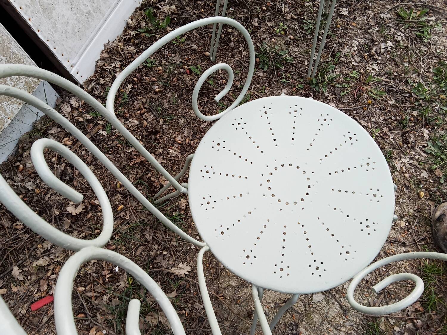 Green garden furniture