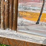 Painting "Chemin d'Or" 2003 - 45 x 23 cm