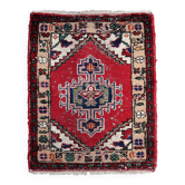 Tapis Vintage Hamadan en Laine (65cm x 89cm), Années 1970