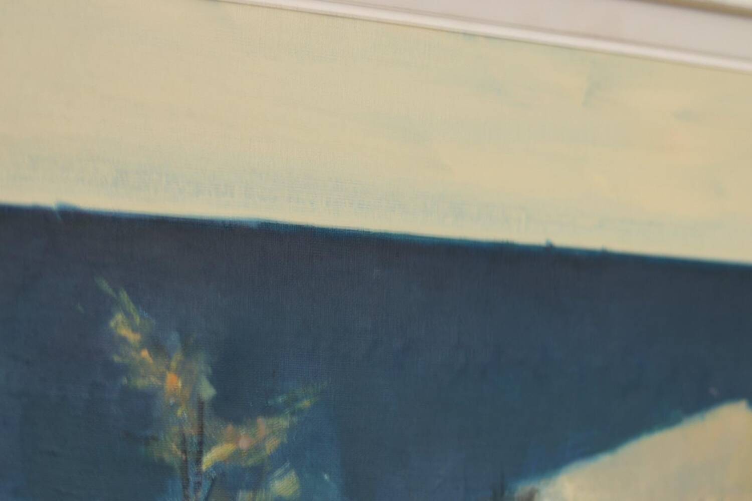 Huile sur toile suédoise – « Paysage côtier » par Arne Aspelin