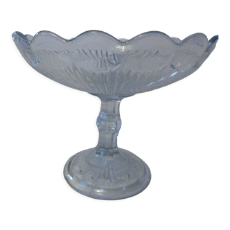 Compotier fruit cup molded glass