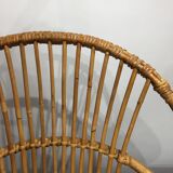 Armchair rattan basket