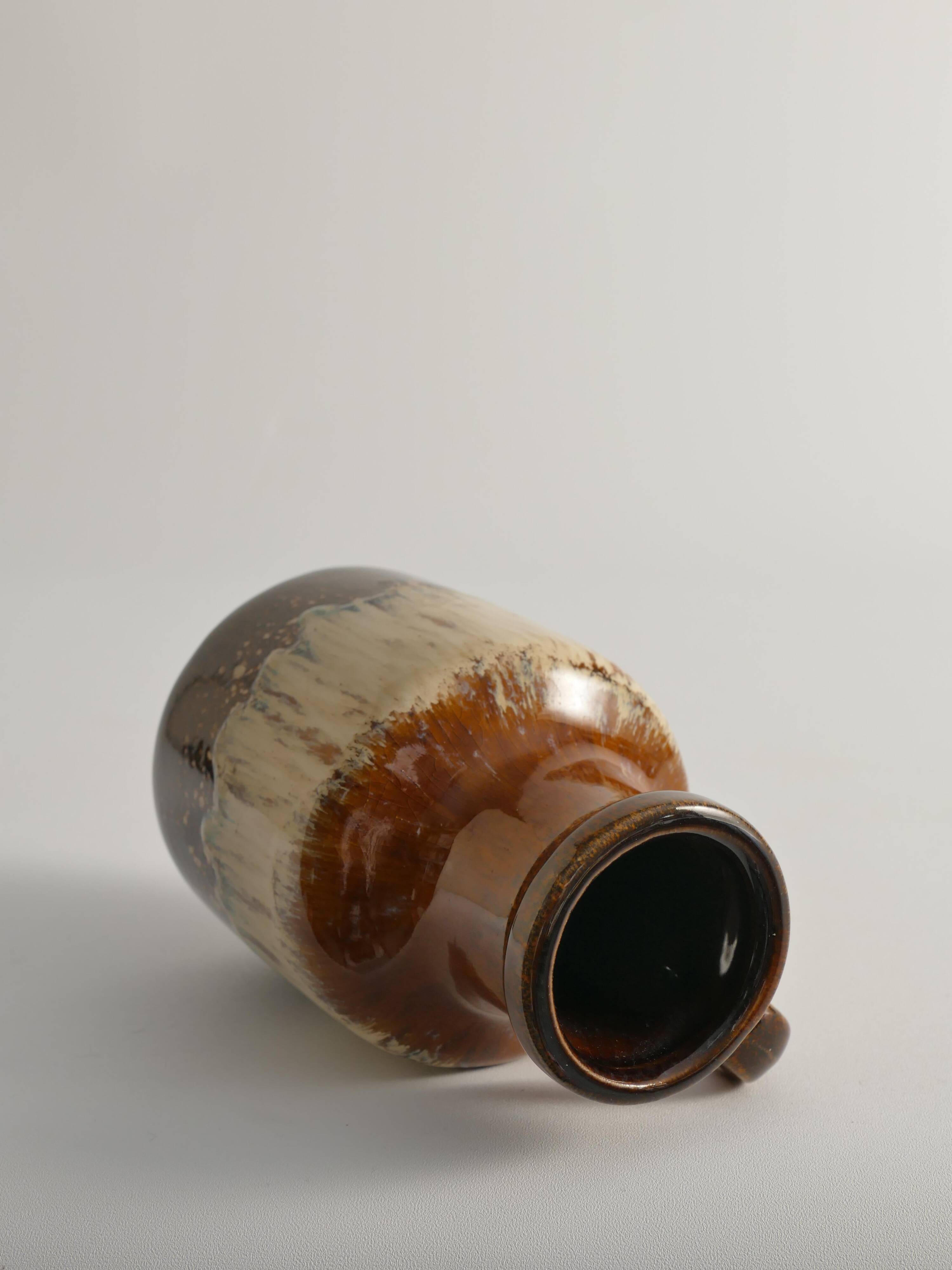 Mid-Century Modern Fat Lava Drip Glaze Ceramic Vase, West Germany, 1970s