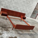 Vintage teak bed 2 places