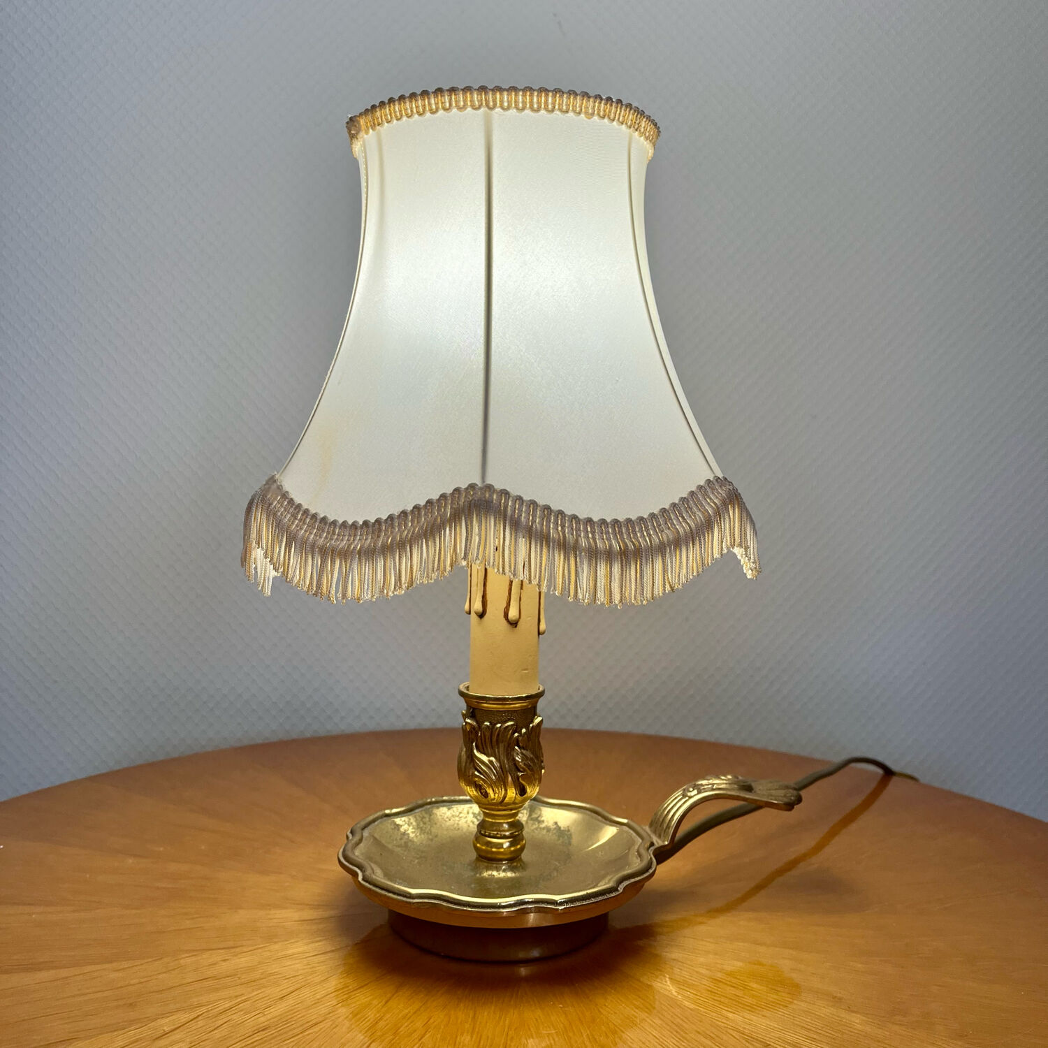Lampe de chevet en bronze vintage 1960