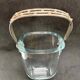 Strombergshyttan sterling silver and art glass ice bucket