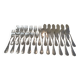 12 fish cutlery sets 24p silver plated metal goldsmith Apollo Louis XVI rushes
