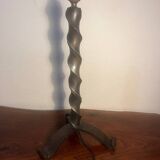 Hammered wrought iron lamp base – 1950s
