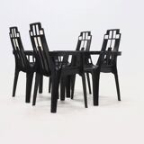 Set of 4 Boston Chairs by Pierre Paulin for Henry Massonnet France 1980s