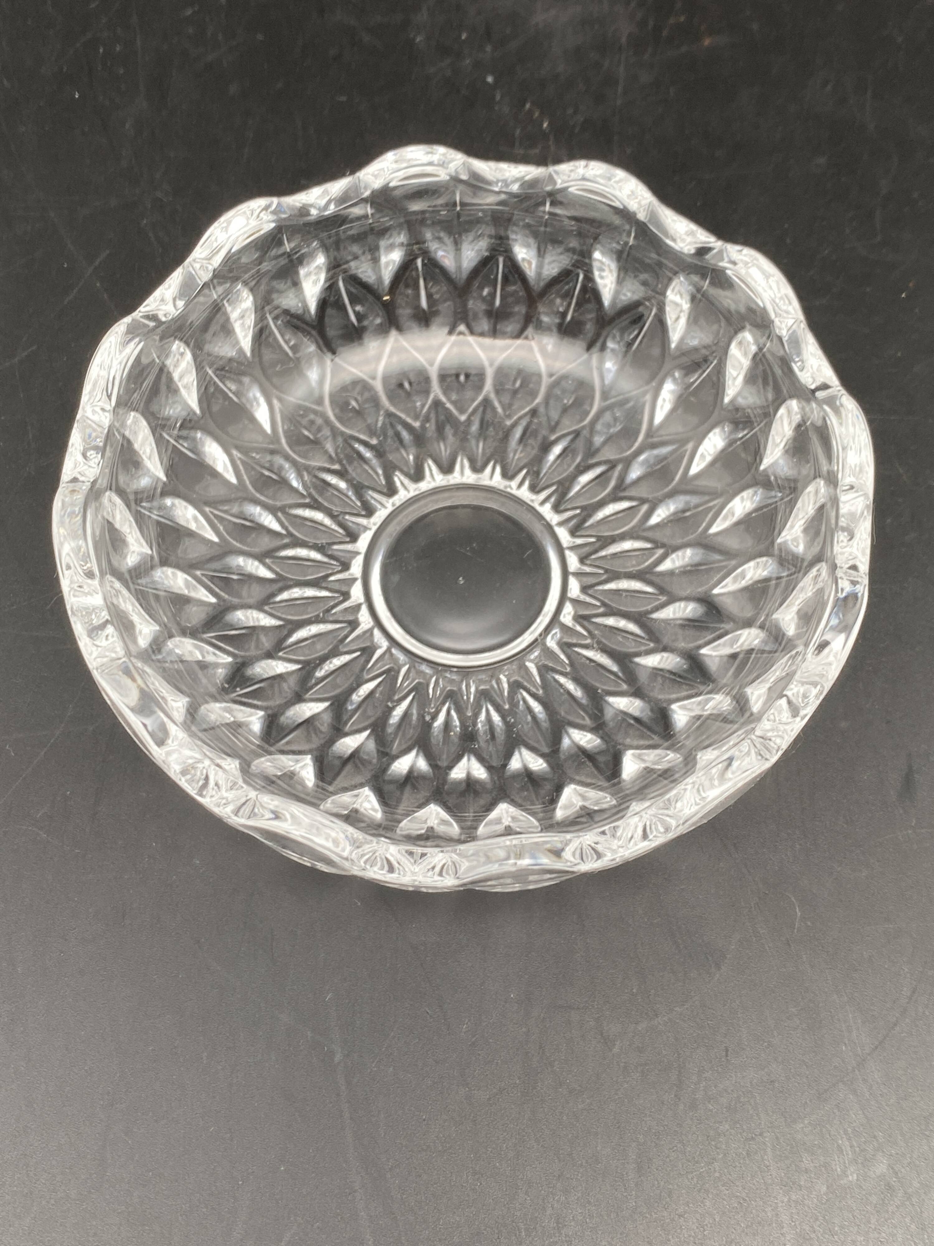 Worked glass bowls