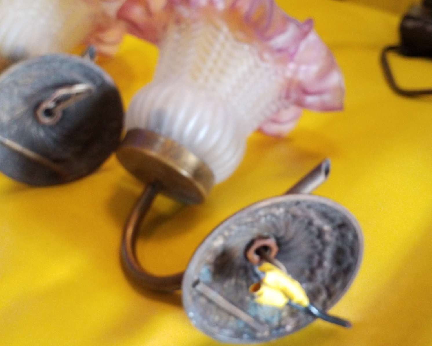 Pair of wall lamps