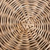 60s rattan bedside table