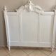 Painted wooden old bedhead