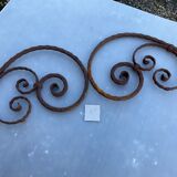Wrought iron pediment