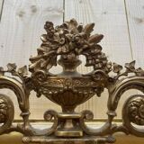 Miroir époque Louis Philippe à fronton or