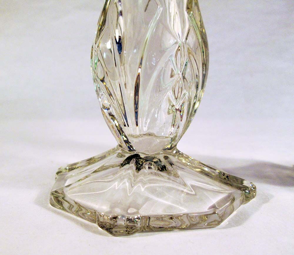 Duo de vases en verre épais