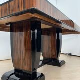 French Art Deco Expandable Dining Room Set, 1930, Set of 9