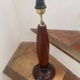Teak lamp base