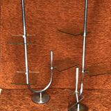 Pair of vintage chrome shelves 1950-1960