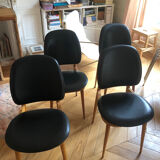 Set of 4 Pégase chairs – Pierre Gariche for Baumann – 1960s