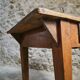 Compact French work table with bistro chair | Table circa 1900 | Chair circa 1950